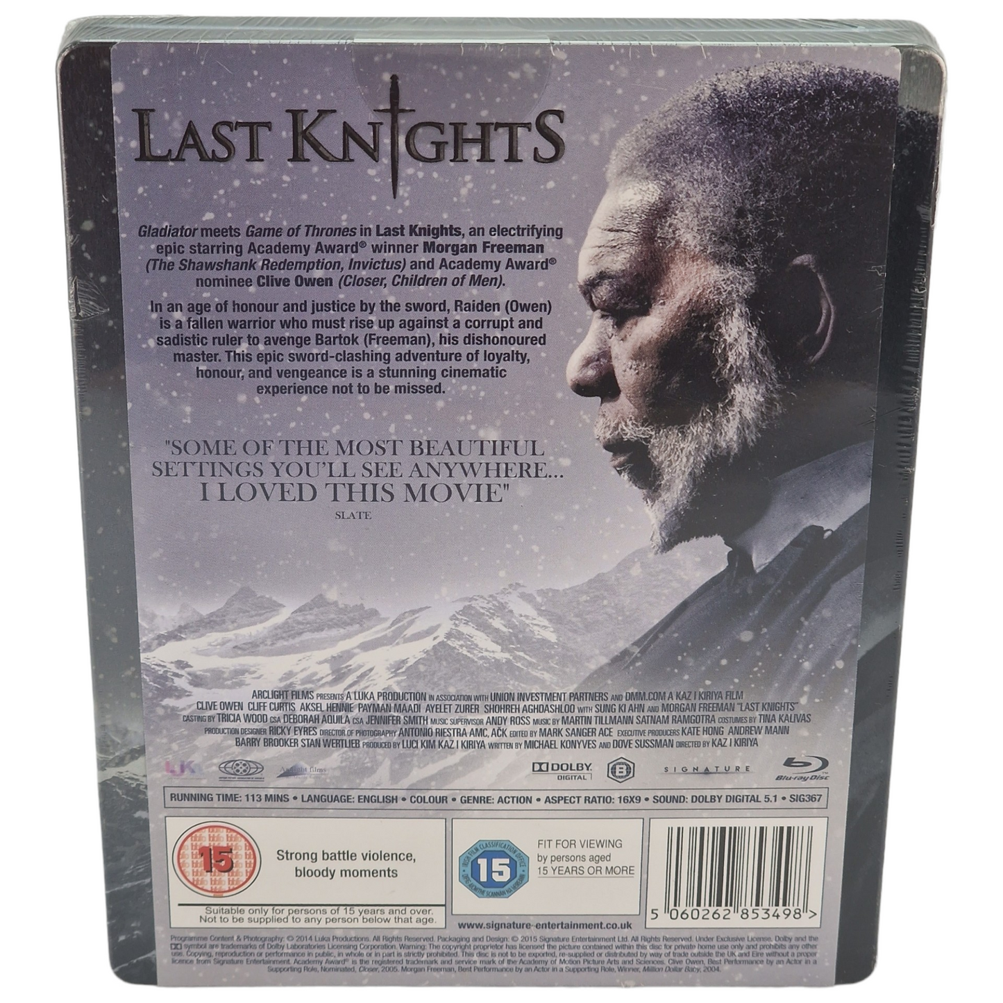 Last Knights Blu-ray Steelbook Zavvi Edition limitée  Clive Owen, Morgan Freeman Zone B