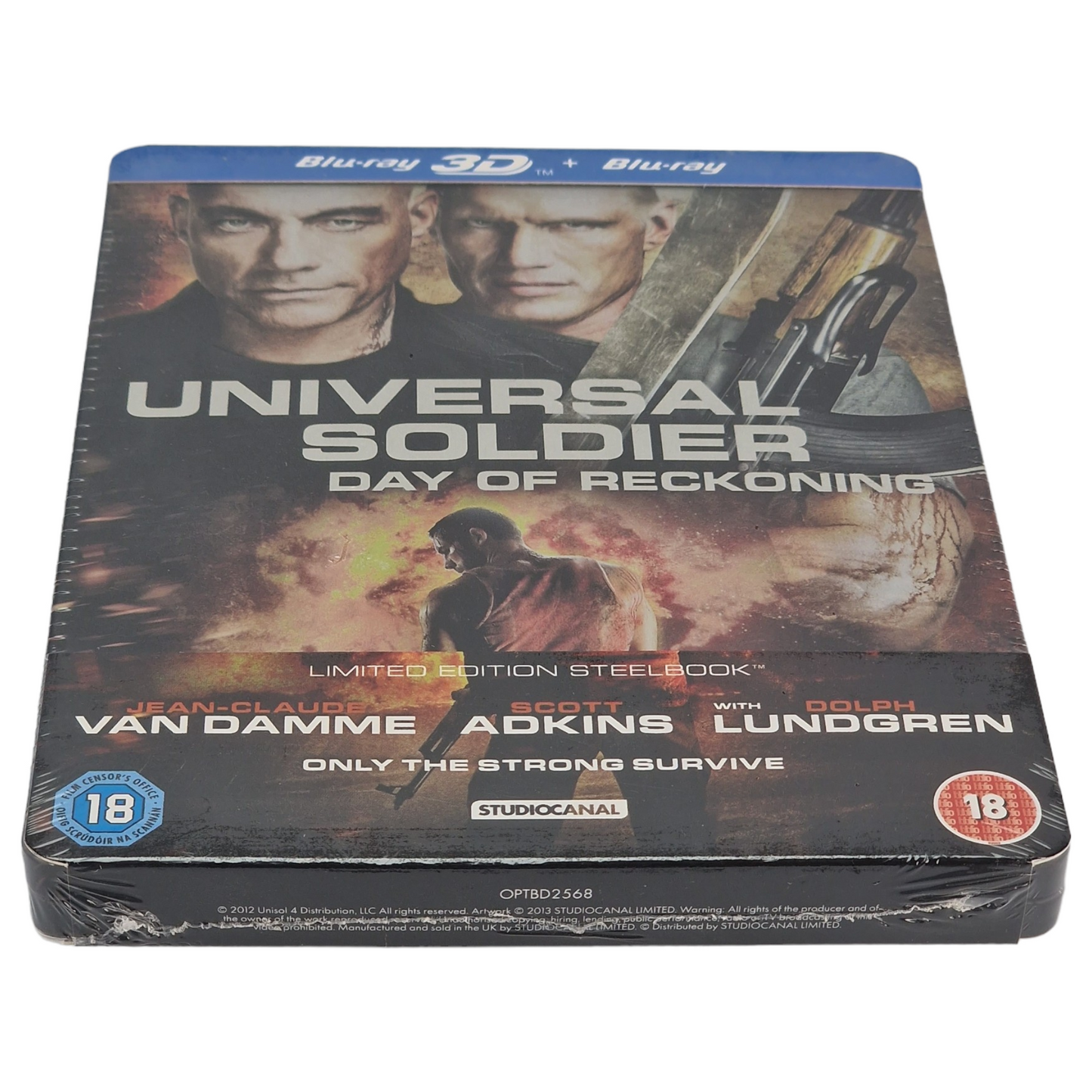 Universal Soldier: Day of Reckoning Steelbook Blu-ray 3D + 2D Van Damme  B [-18]