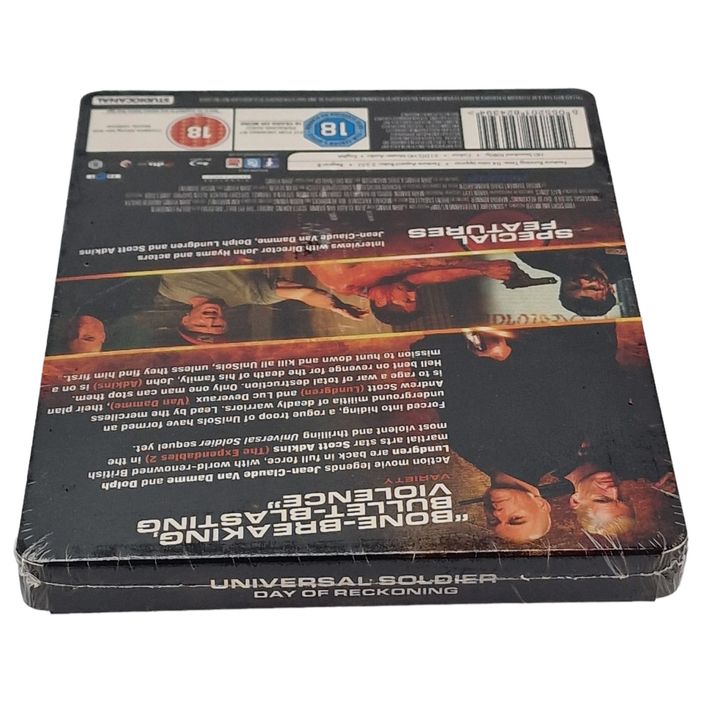 Universal Soldier: Day of Reckoning Steelbook Blu-ray 3D + 2D Van Damme  B [-18]