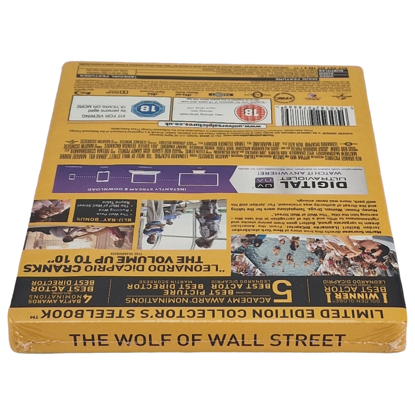 Le loup de Wall Street Blu-ray Steelbook Débossé Zavvi Édt Ltd   DiCaprio, Libre