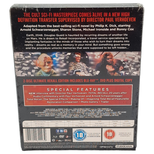 Total Recall (1990) – SteelBook Blu-ray + DVD – Zone B – vue 3