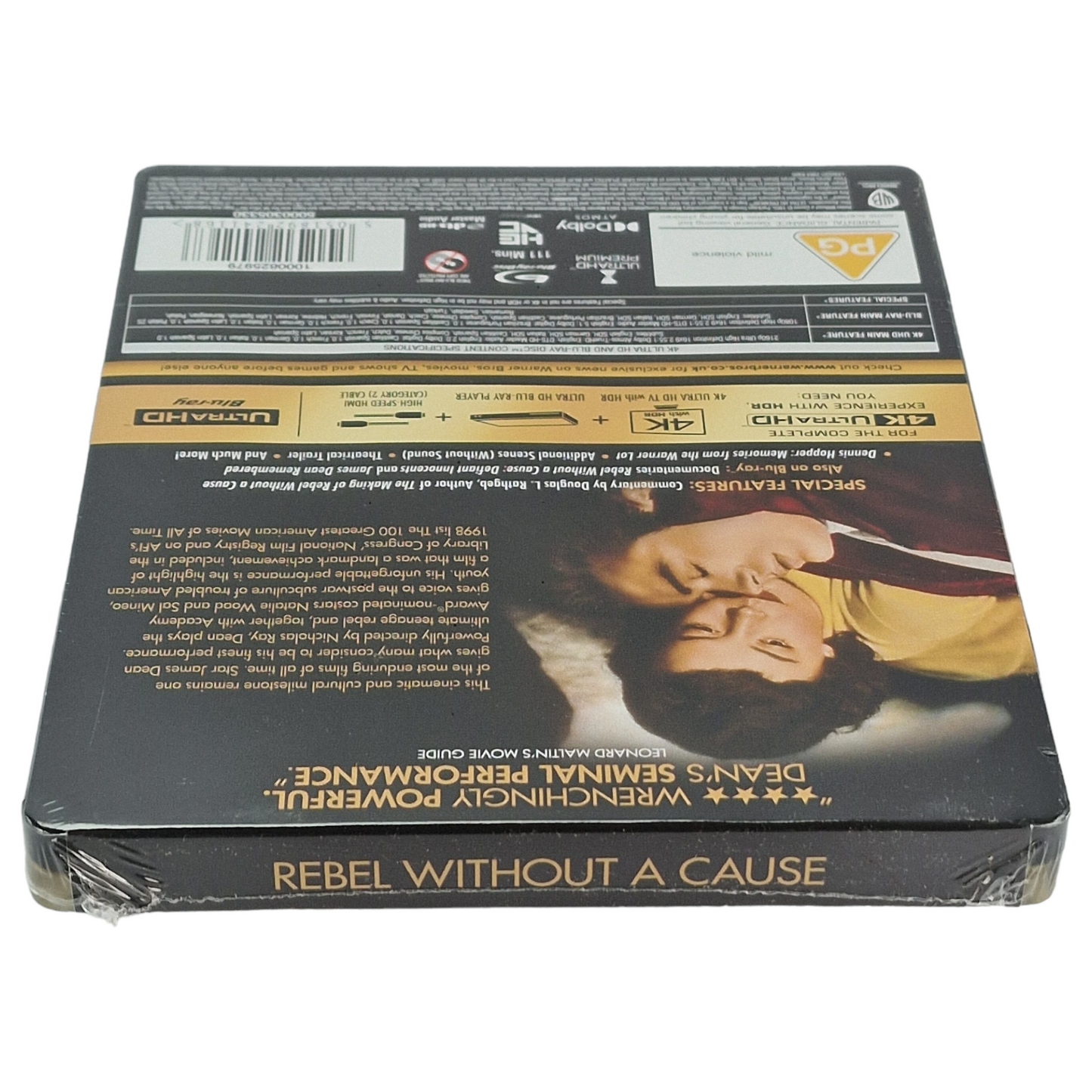 La Fureur de vivre 4K Blu-ray SteelBook Zavvi   James Dean, Natalie Wood Libre