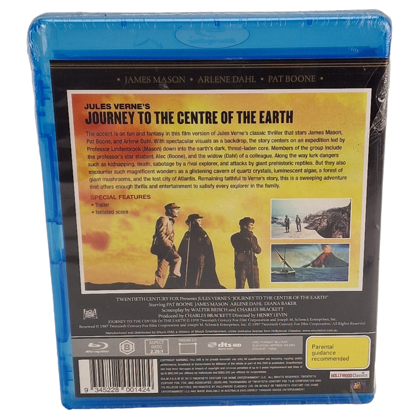 Voyage au centre de la Terre Blu-ray Australie import Region B.A 2013    VO
