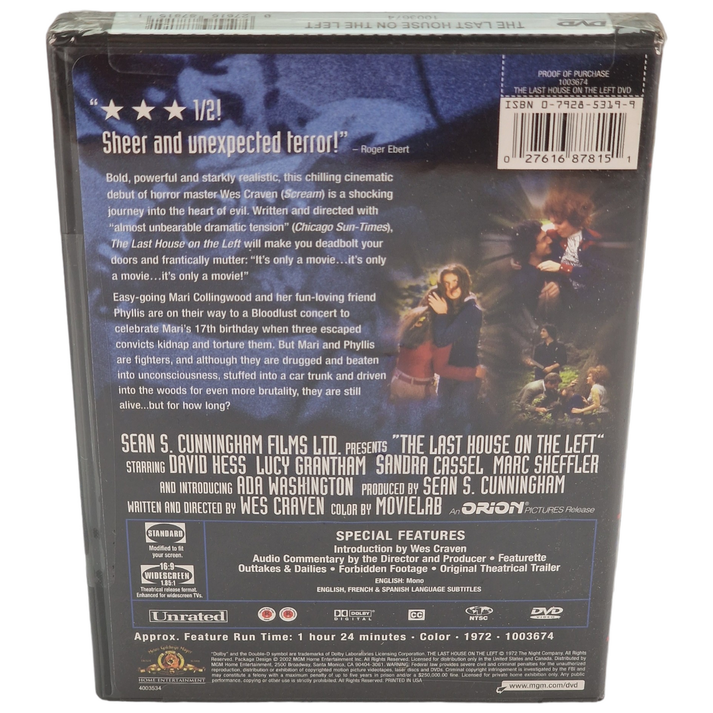 La Dernière Maison sur la gauche DVD  VO/ STFR   US Import  Région 1   Neuf