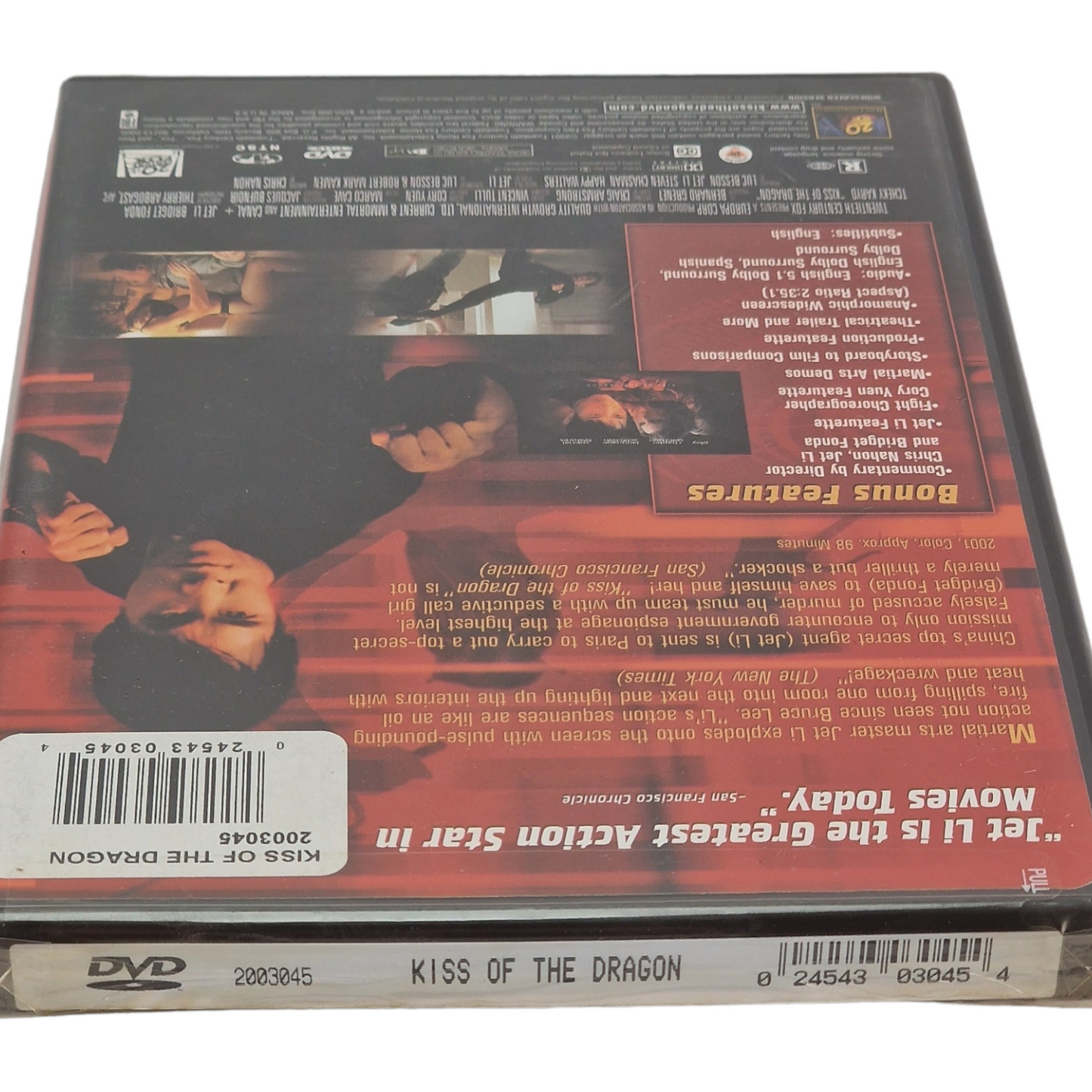 Le Baiser mortel du dragon  DVD  US Import  VO Jet Li, Bridget Fonda Région 1