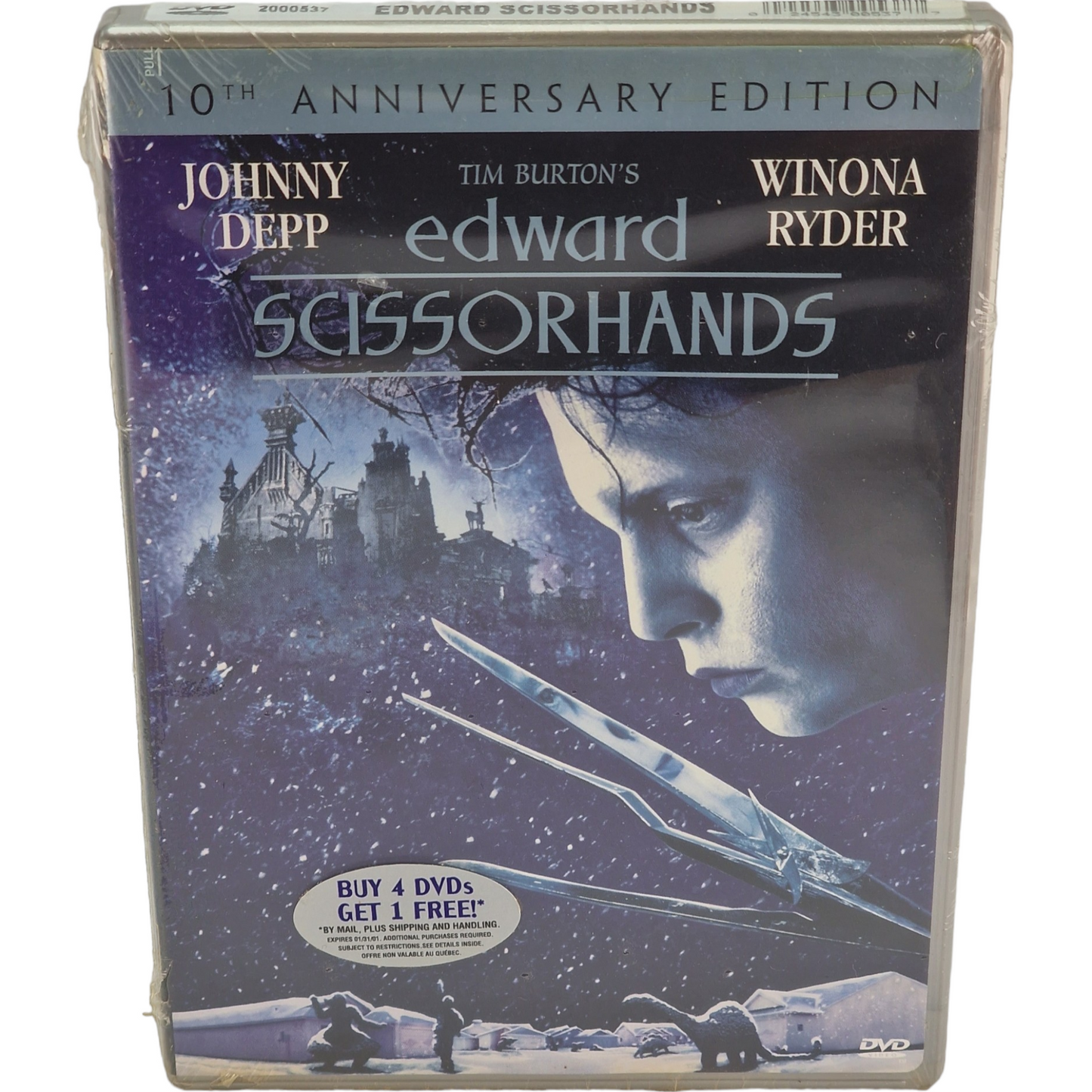 Edward aux mains d'argent DVD  Région 1  Johnny Depp Tim Burton  US Import  VF