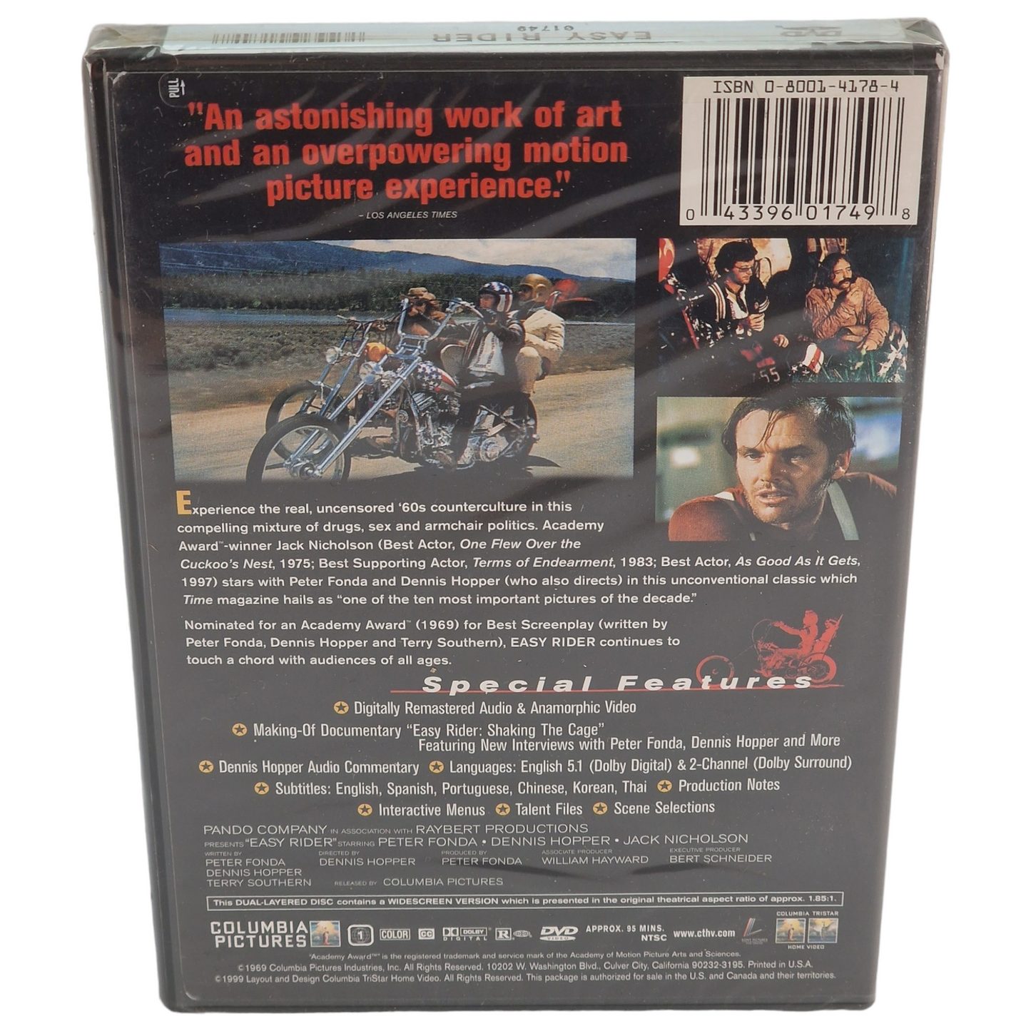 Easy Rider DVD  US Import  VF ___Région 1 __   1999 Neuf