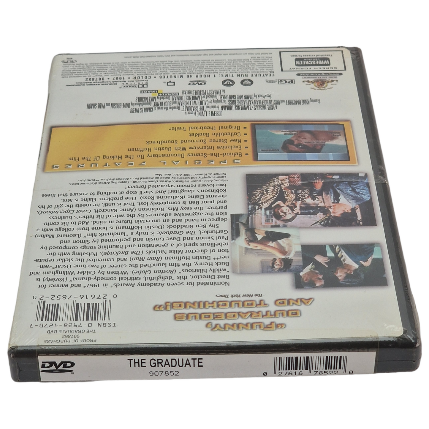 Le Lauréat  The Graduate  DVD  VO Dustin Hoffman  US Import  Région 1  1999 Neuf