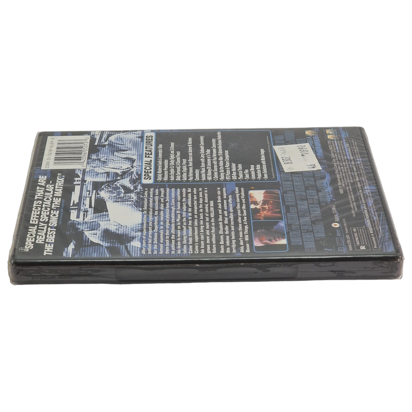 L'Homme sans ombre DVD  US Import  VF Kevin Bacon Région 1   2001 Neuf