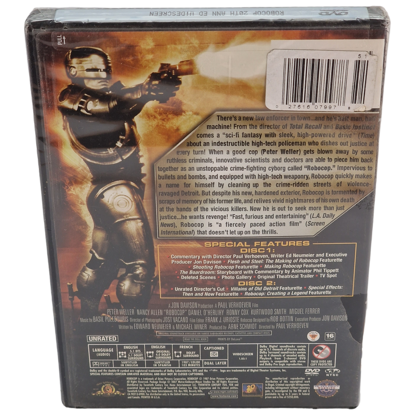 RoboCop DVD  Import  VF  Région 1 Peter Weller,  2007 Neuf