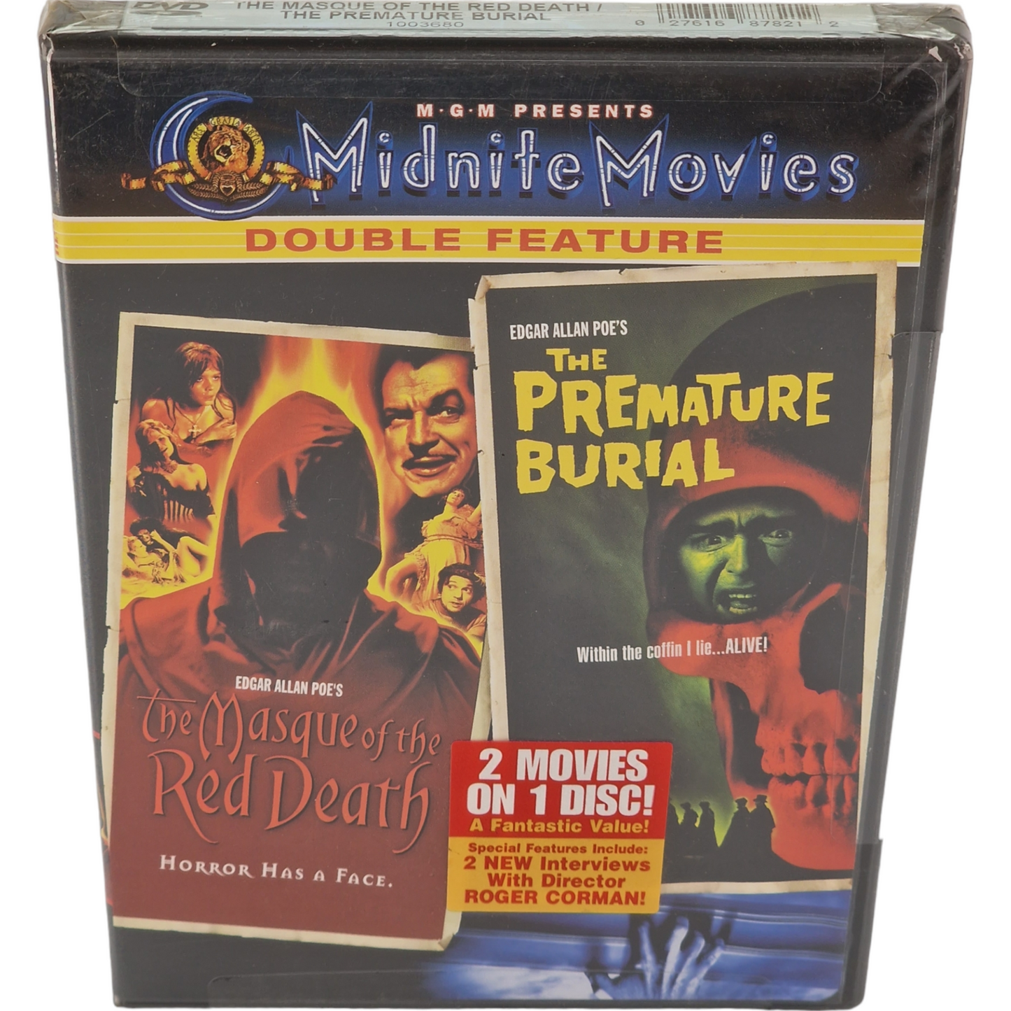Le Masque de la mort rouge + Premature Burial DVD 2 Films US Import  Region A