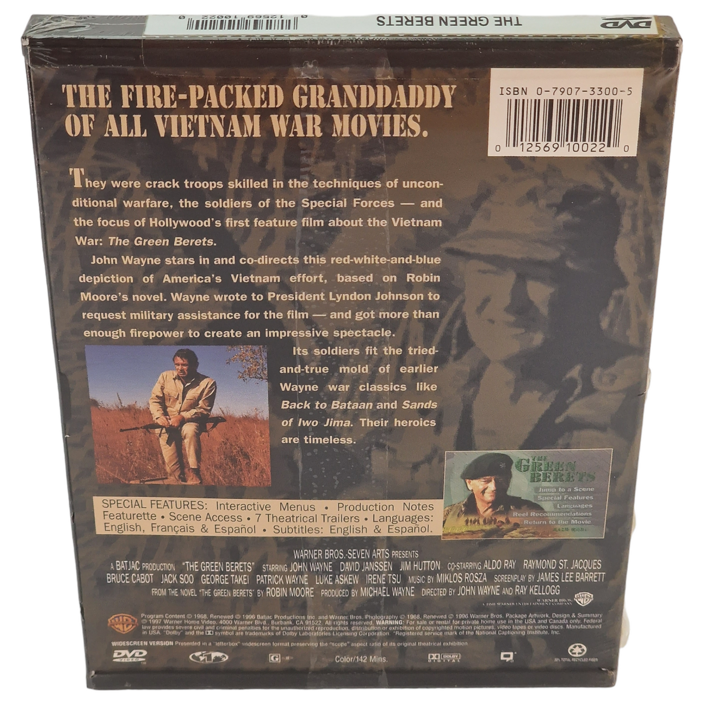 Les Bérets verts DVD Étui à clapet  Canada Import VF  Région 1  Neuf 1997