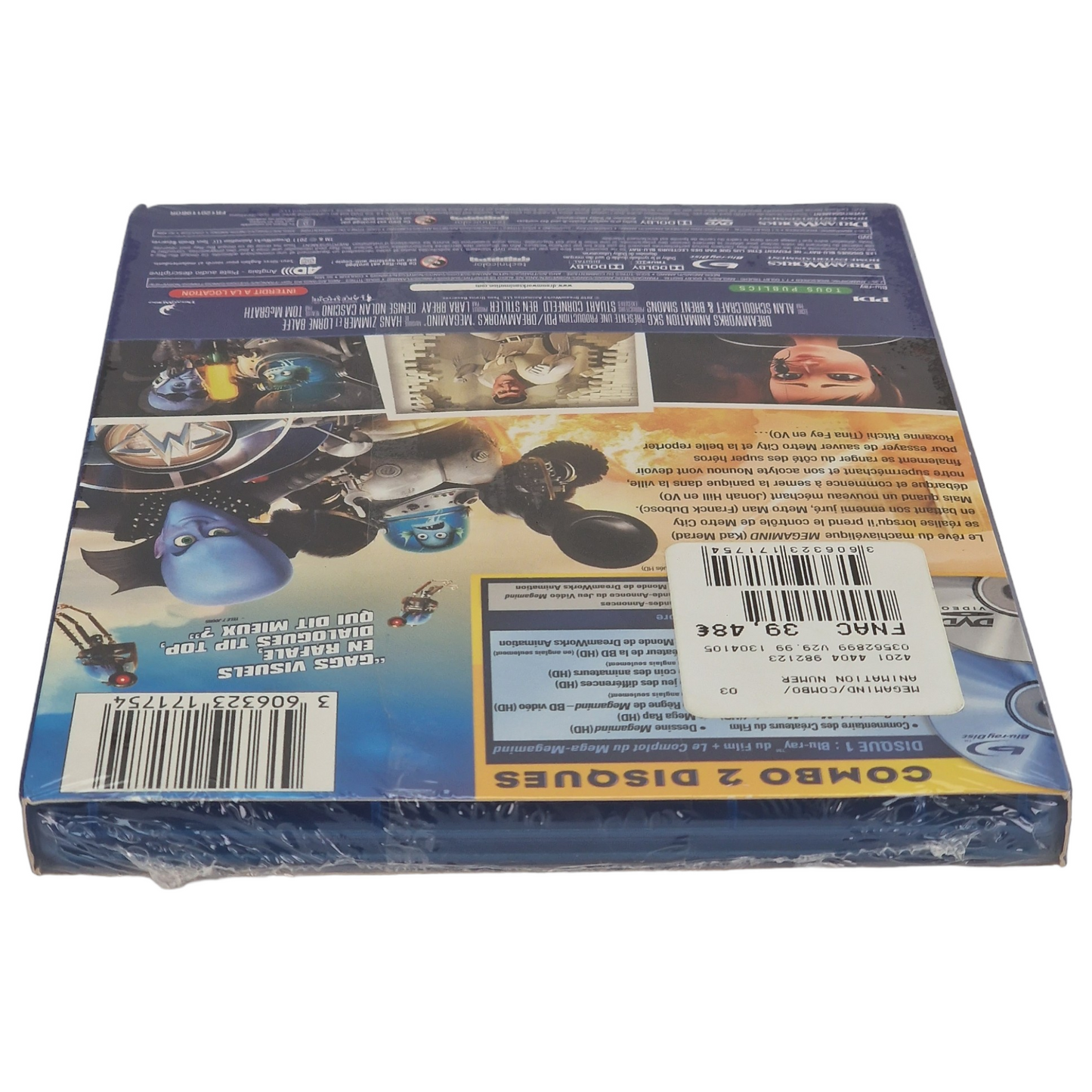 Megamind  DVD -Blu-ray + DVD France Region B DreamWorks 2011