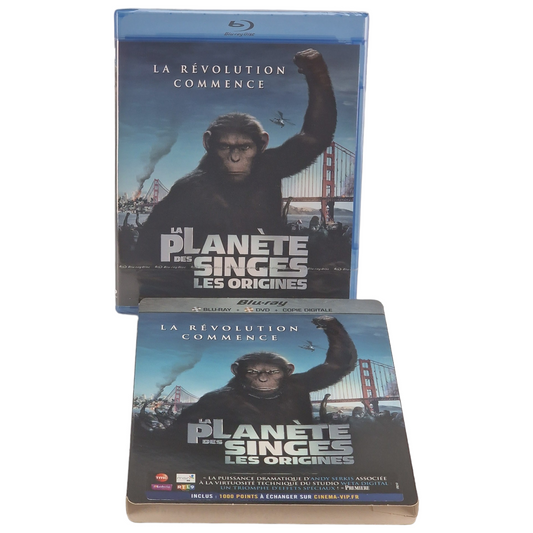 La Planète des singes : Les Origines – SteelBook Blu-ray + DVD – Zone B + Zone 2 – vue 3
