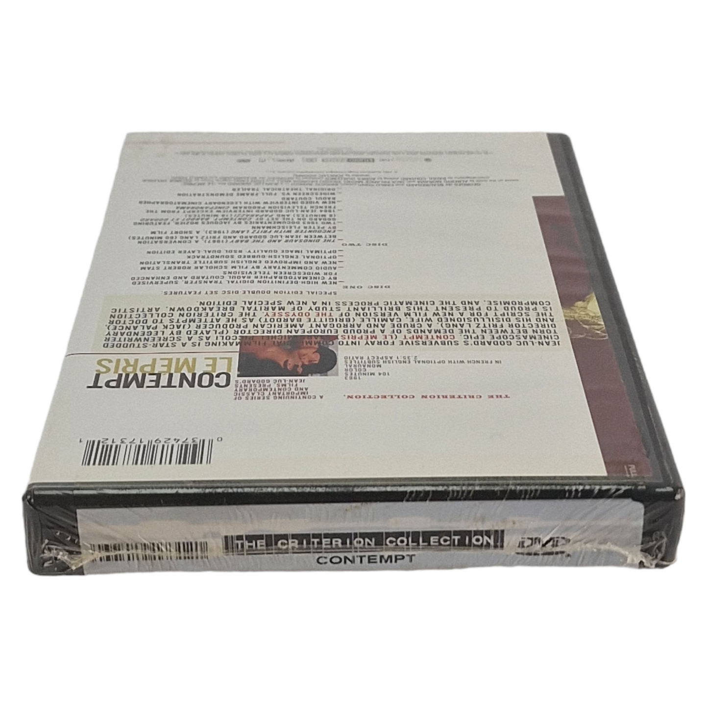 Le mépris "Contempt" DVD Collection Criterion Brigitte Bardot US Import VF Region A