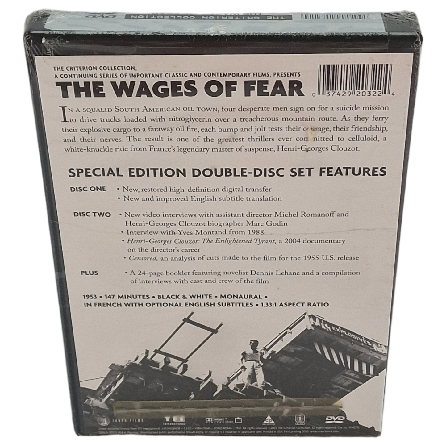 Le salaire de la peur "The Wages of Fear" DVD La collection Criterion Yves Montand A