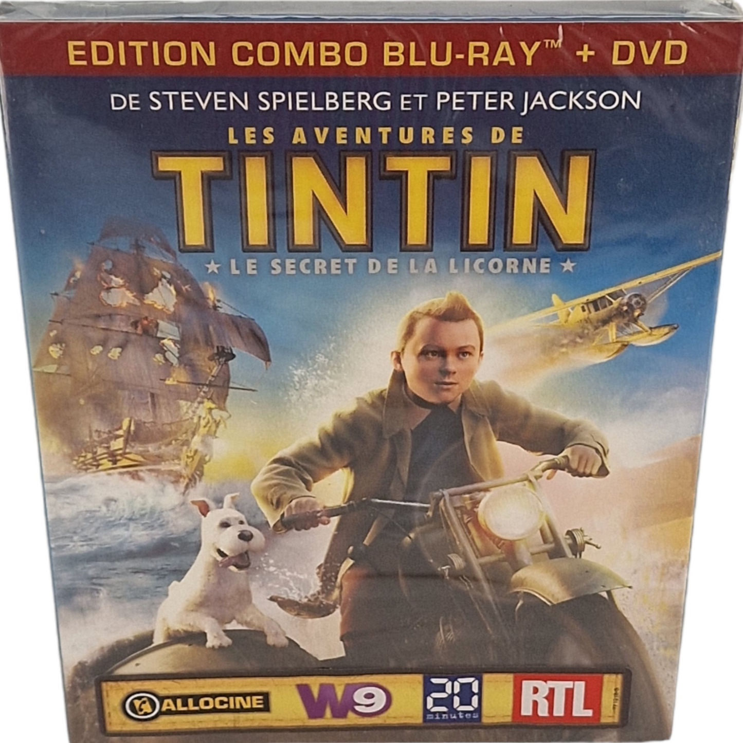 Les Aventures de Tintin: Le Secret de la Licorne / Blu-ray + DVD 2012 Region B  VF  Neuf