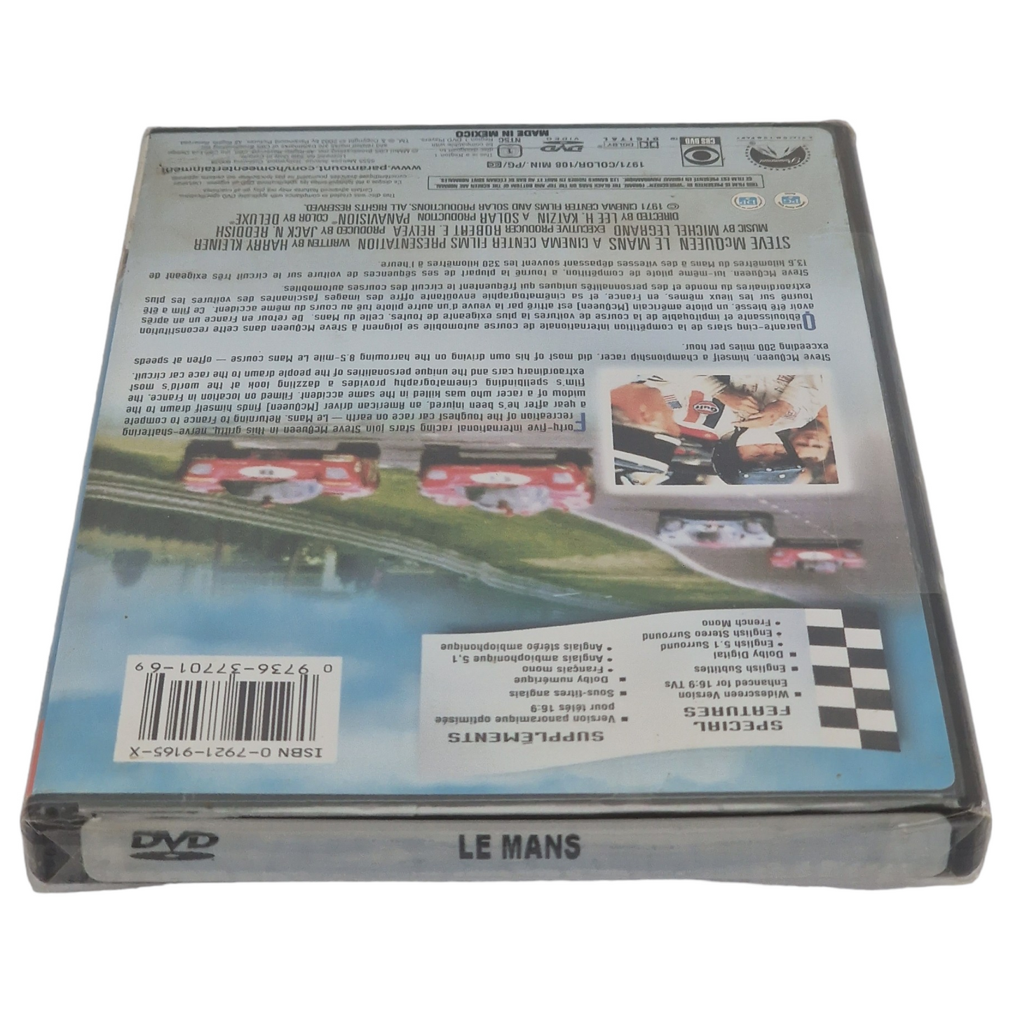 Le Mans DVD  Steve McQueen 1971 US Import 2004  Région 1  VF  2005 Neuf