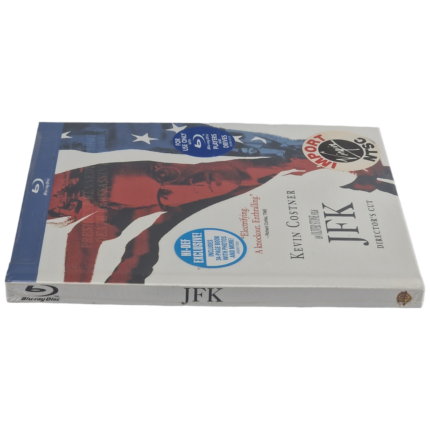 JFK Blu-ray DigiBook Director's Cut Region Free  Kevin Costner Oliver Stone