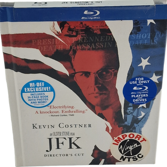 JFK Blu-ray DigiBook Director's Cut Region Free  Kevin Costner Oliver Stone