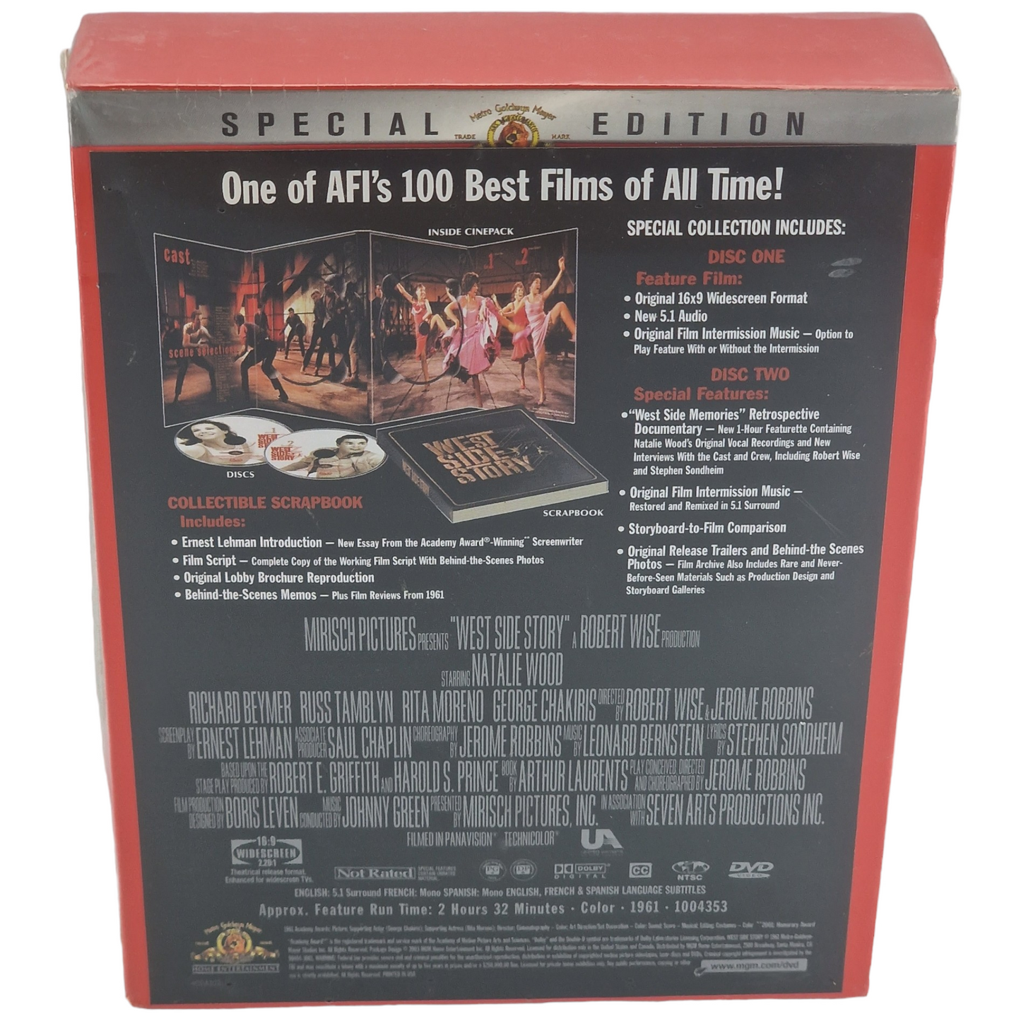 West Side Story DVD DigiPack Coffret Collector Region A Neuf