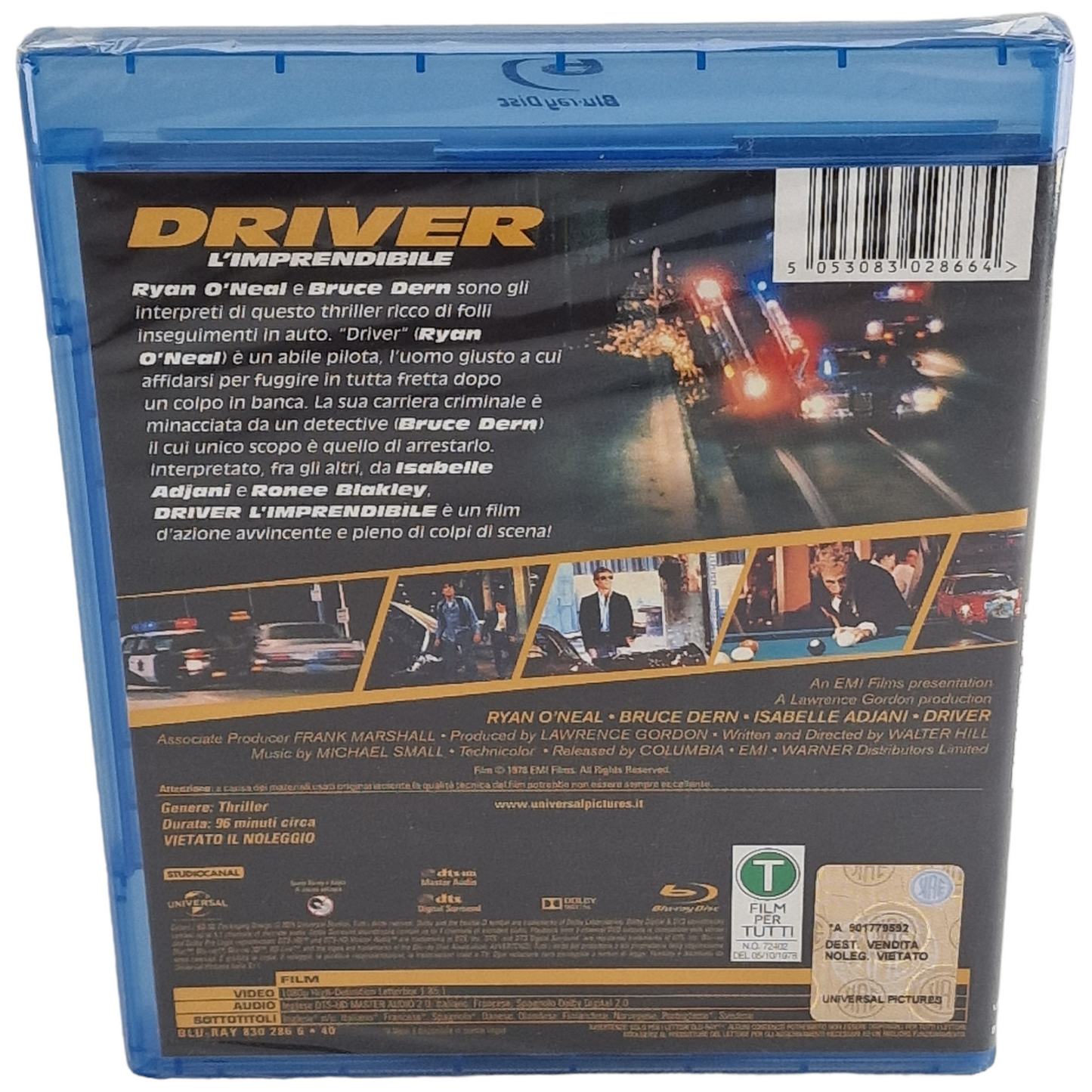 DriverL’Imprendibile 1978  Blu-ray Isabelle Adjani  Region Libre 2015 Neuf