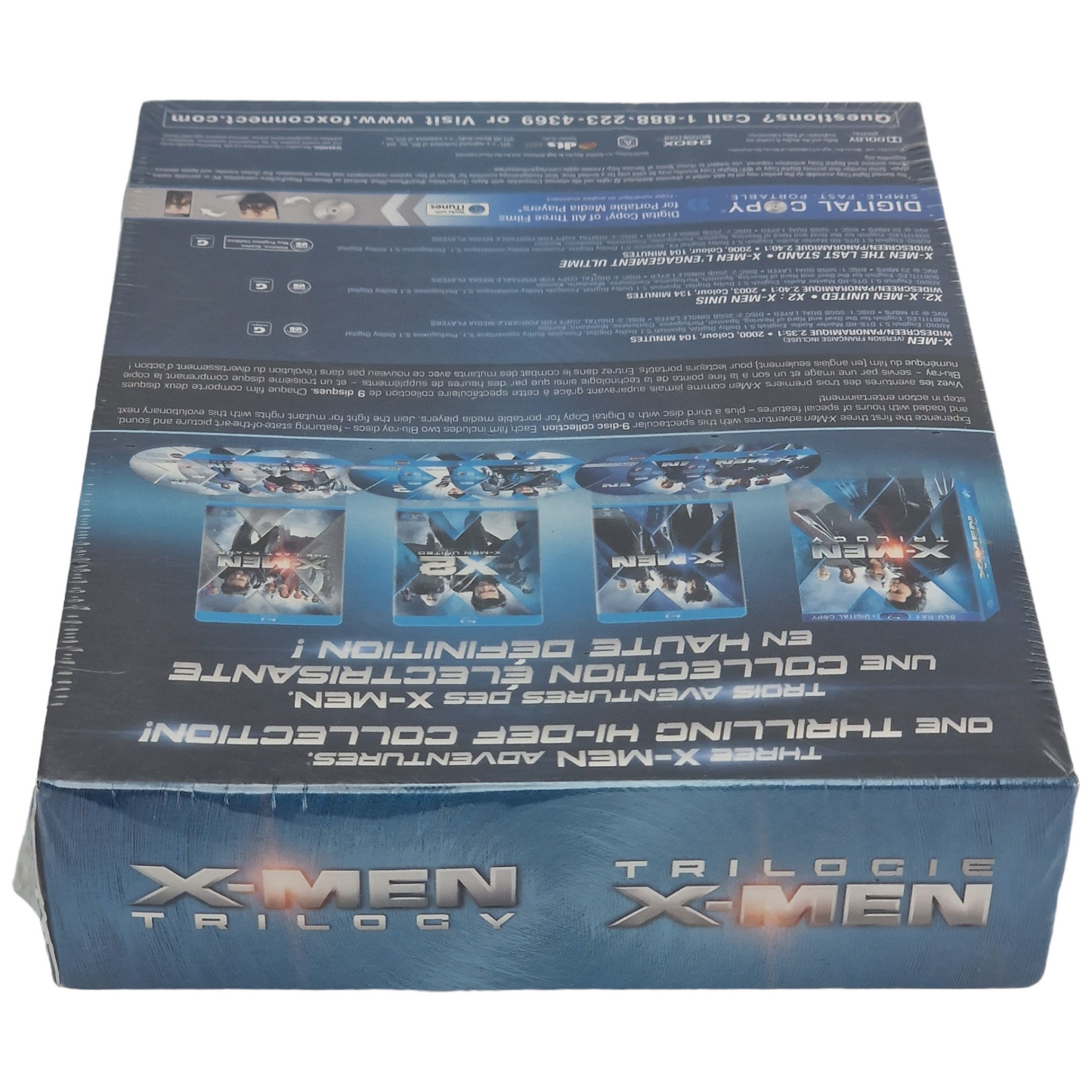 X-Men 3 Films Blu-ray X-Men / X2: X-Men United / X-Men:The Last Stand  Region A