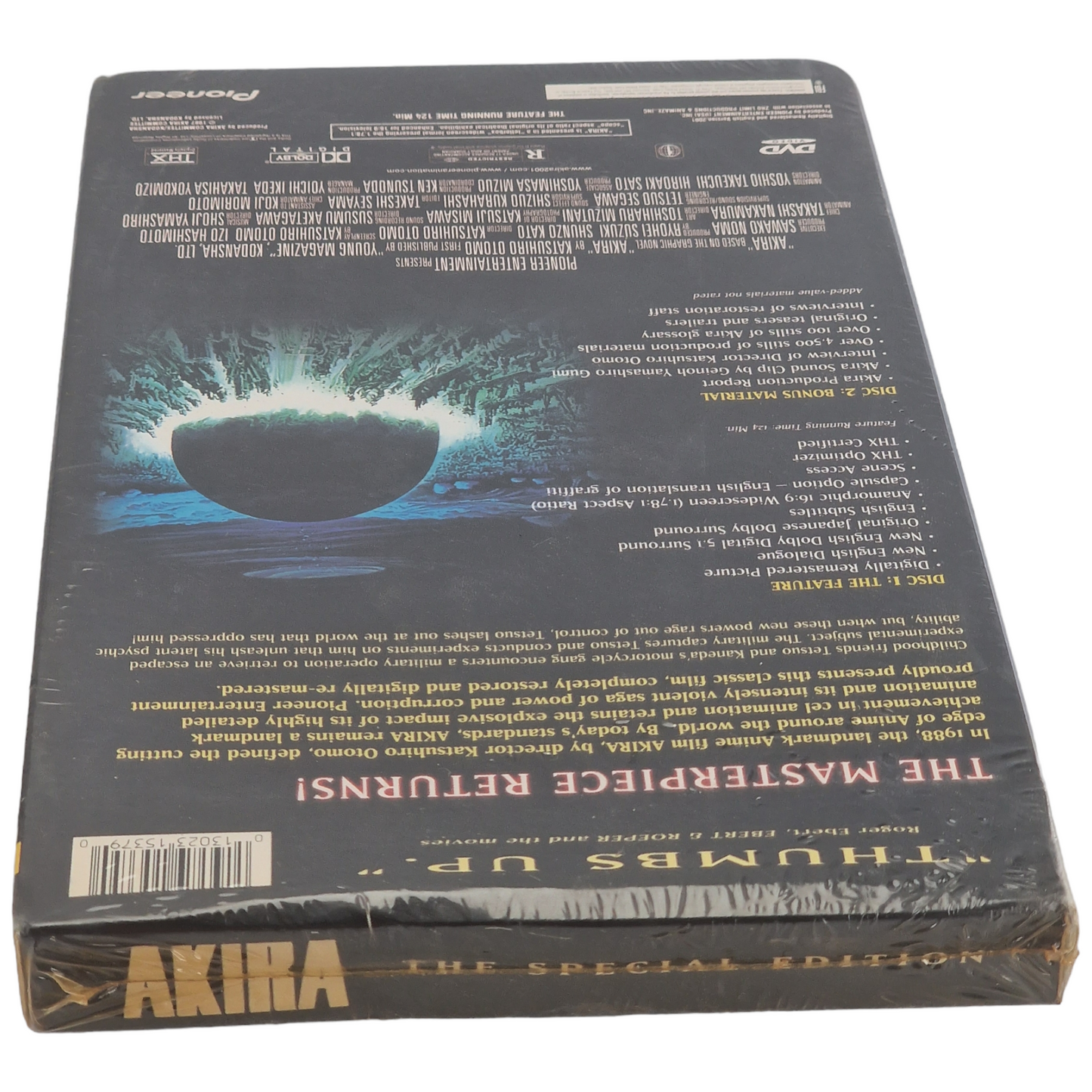 Akira 1988 DVD MetalPak Débossé L'édition spéciale Steelbook US  Region A 2001