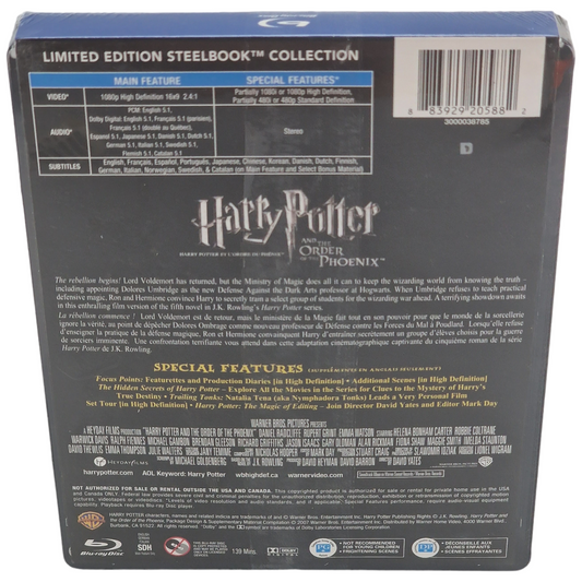 Harry Potter et l’Ordre du Phénix – SteelBook Blu-ray – visuel 3