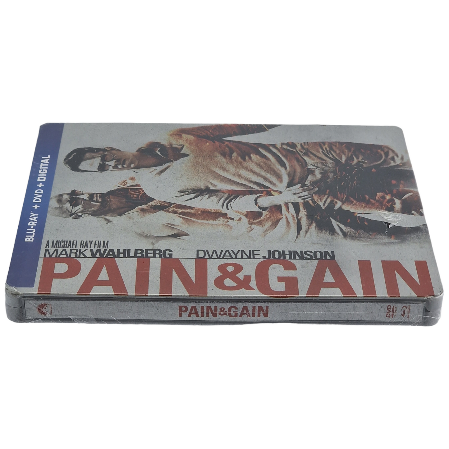 Pain & Gain Blu-ray SteelBook DVD +  Blu-ray  Mark Wahlberg, Dwayne Johnson [-18] A