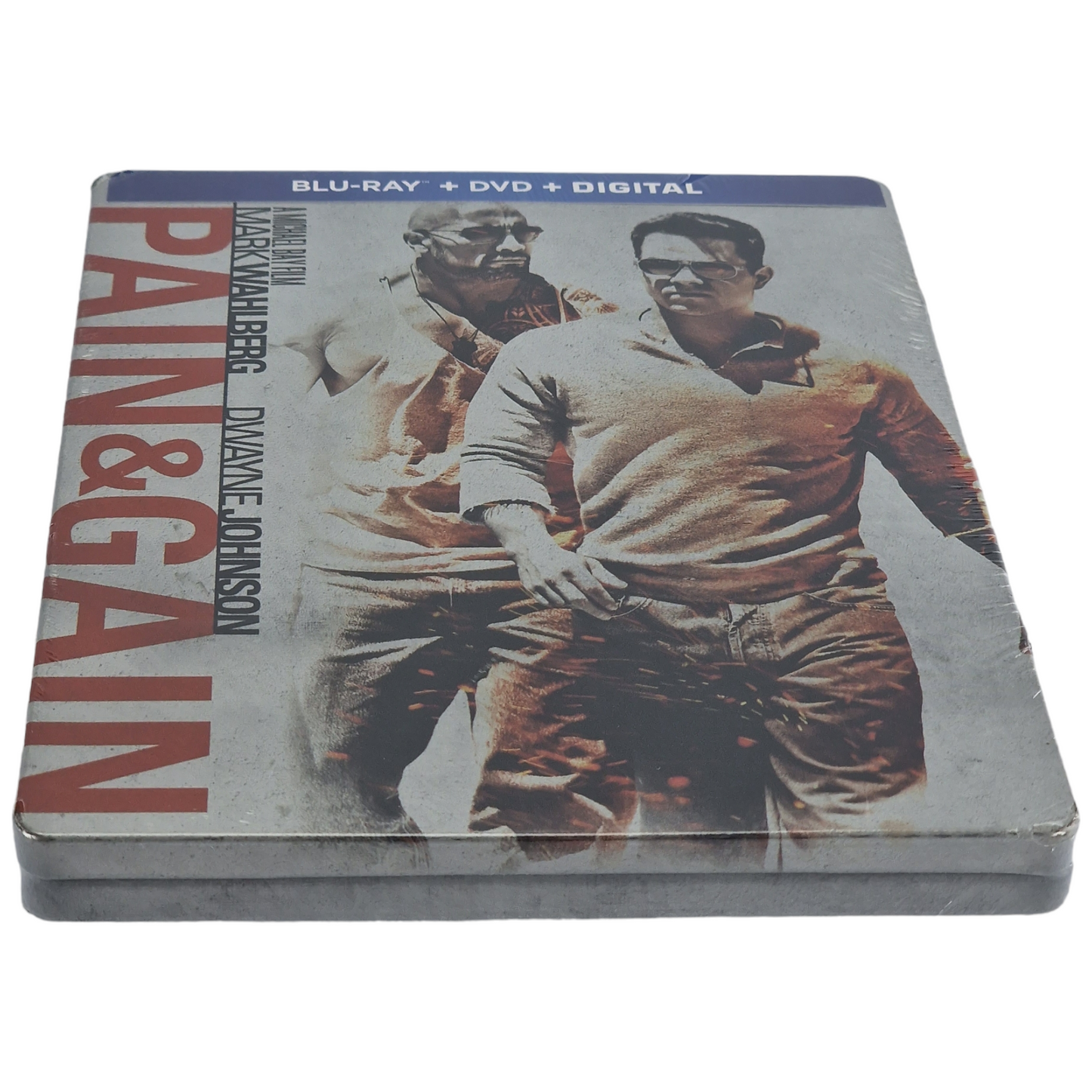 Pain & Gain Blu-ray SteelBook DVD +  Blu-ray  Mark Wahlberg, Dwayne Johnson [-18] A