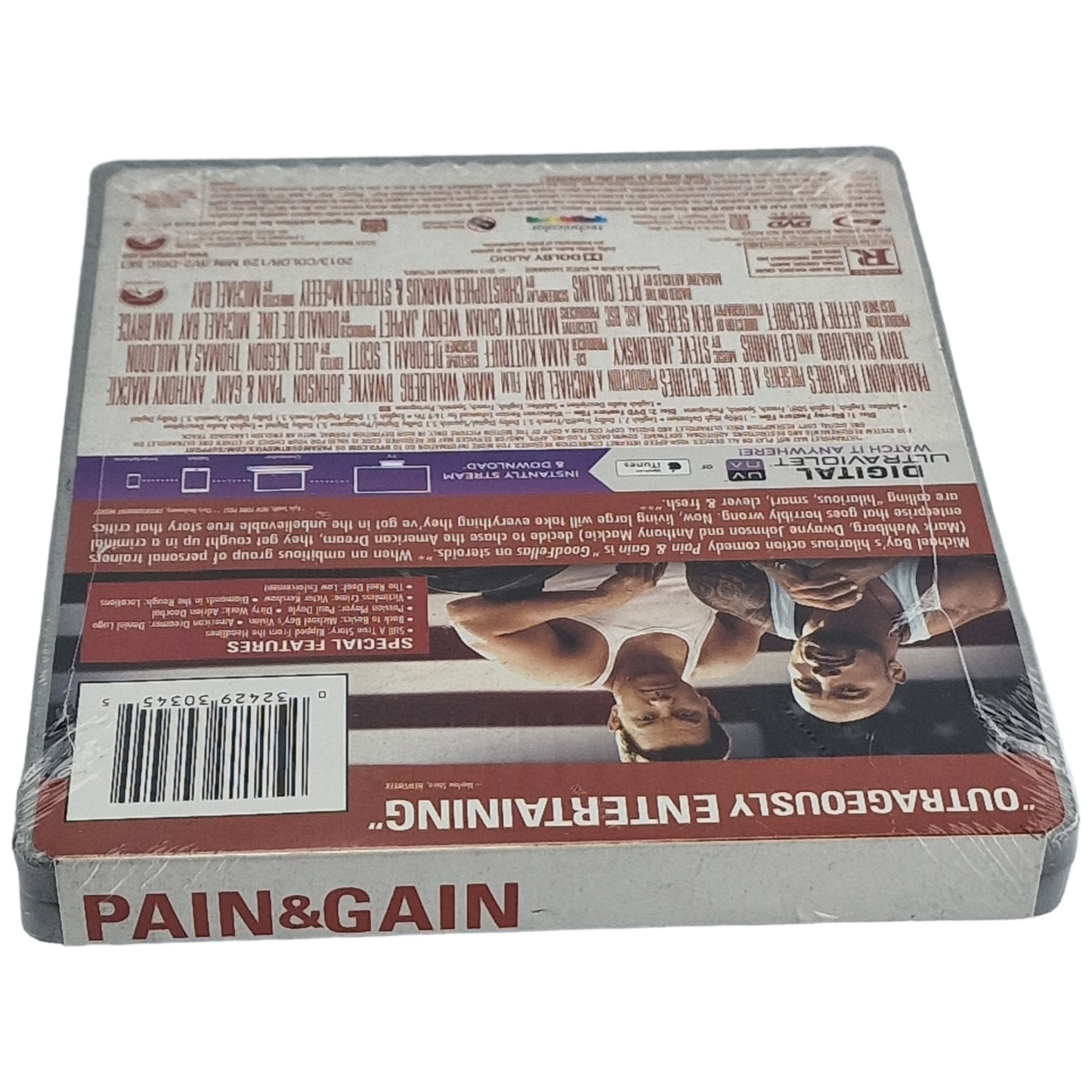 Pain & Gain Blu-ray SteelBook DVD +  Blu-ray  Mark Wahlberg, Dwayne Johnson [-18] A