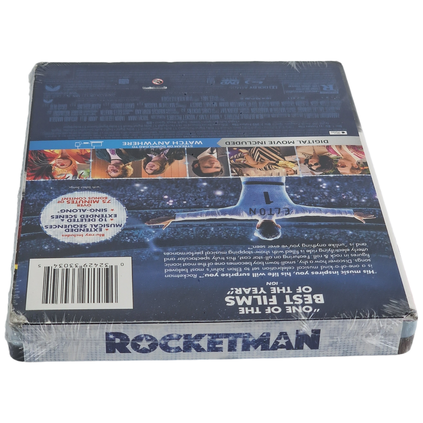 Rocketman Blu-ray SteelBook Blu-ray + DVD Plus Bonus 2019  Zone A