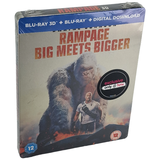 Rampage (2018) - SteelBook Blu-ray 3D + Blu-ray - Zone B - vue 2
