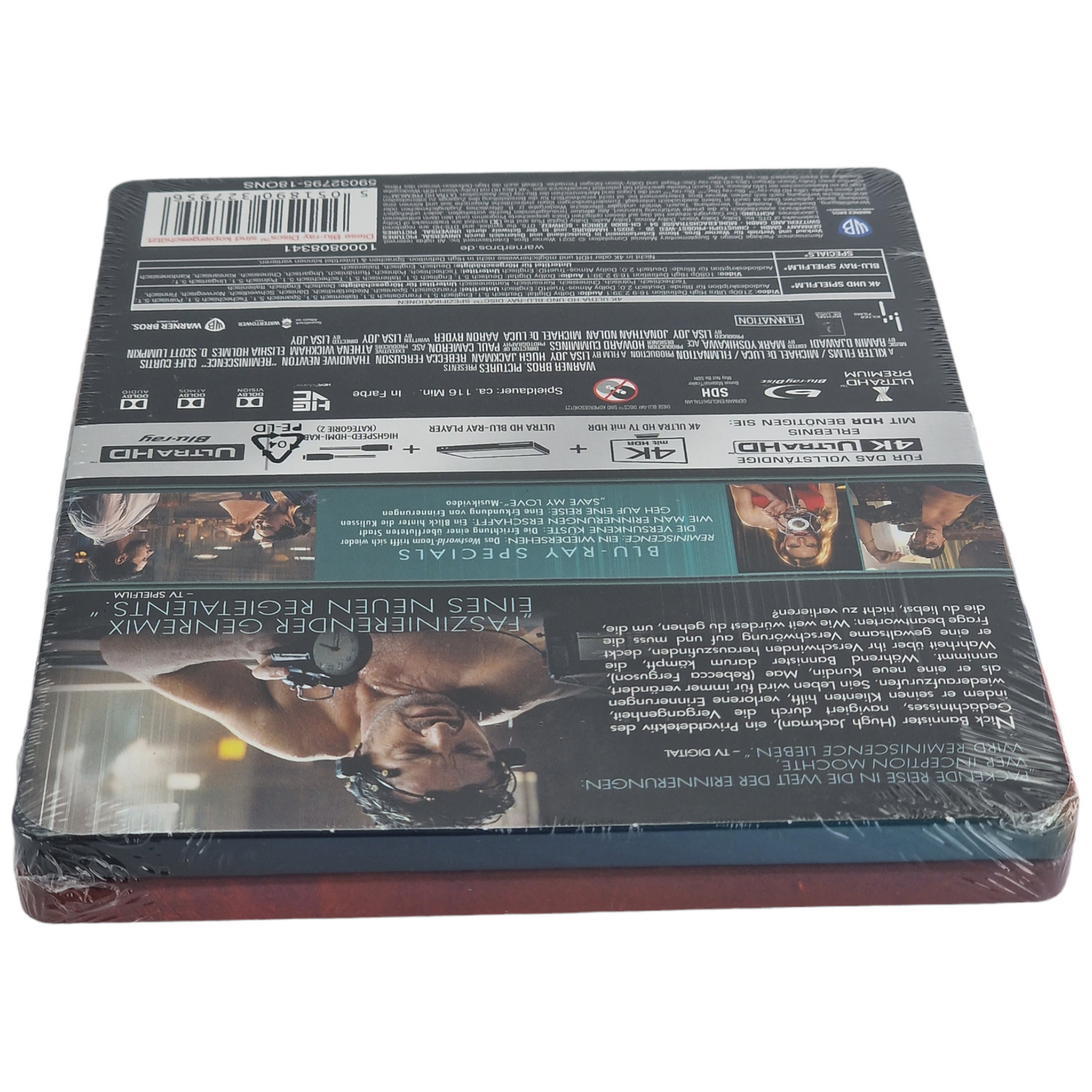 Reminiscence  4K Ultra HD + Blu-ray Steelbook  Hugh Jackman  2021 Zone B