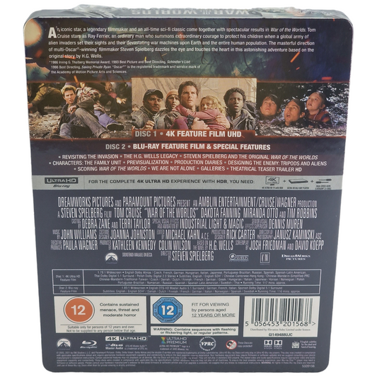 La Guerre des mondes (2005) - SteelBook 4K Ultra HD + Blu-ray - Zone libre + Zone B - vue 3