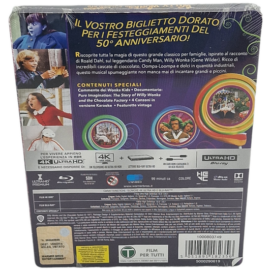 Charlie et la chocolaterie (1971) - SteelBook 4K Ultra HD + Blu-ray - Zone libre - vue 3
