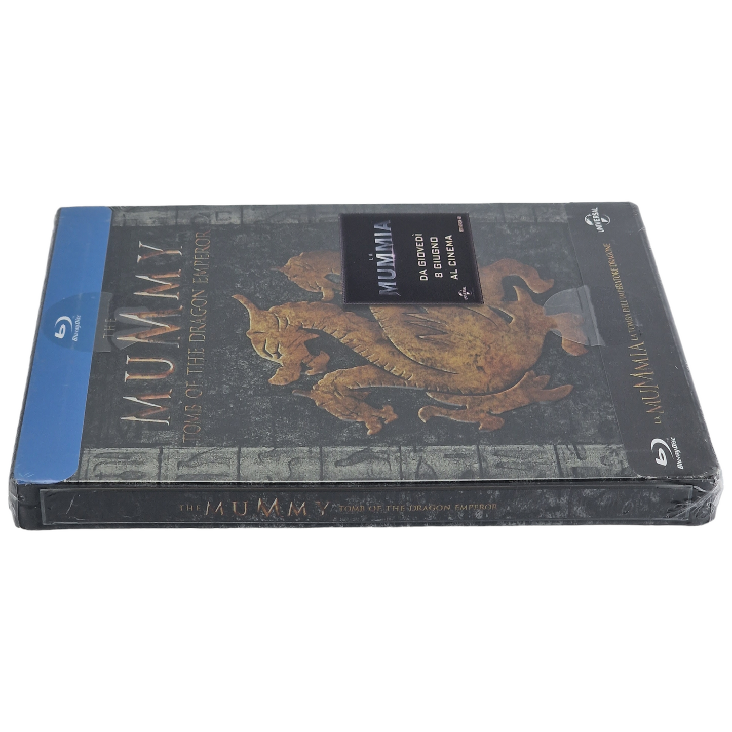 La Momie : Le tombeau de l'empereur Dragon  SteelBook Débossé Brendan Fraser  B