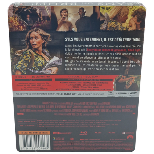 Sans un bruit 2 (2020) - SteelBook 4K Ultra HD + Blu-ray - Zone libre + Zone B - vue 3