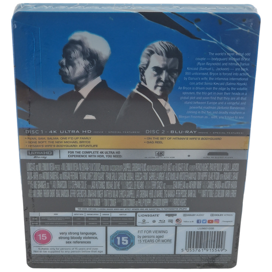 Hitman's Wife's Bodyguard (2021) - SteelBook 4K Ultra HD + Blu-ray - Zone libre + Zone B - vue 3