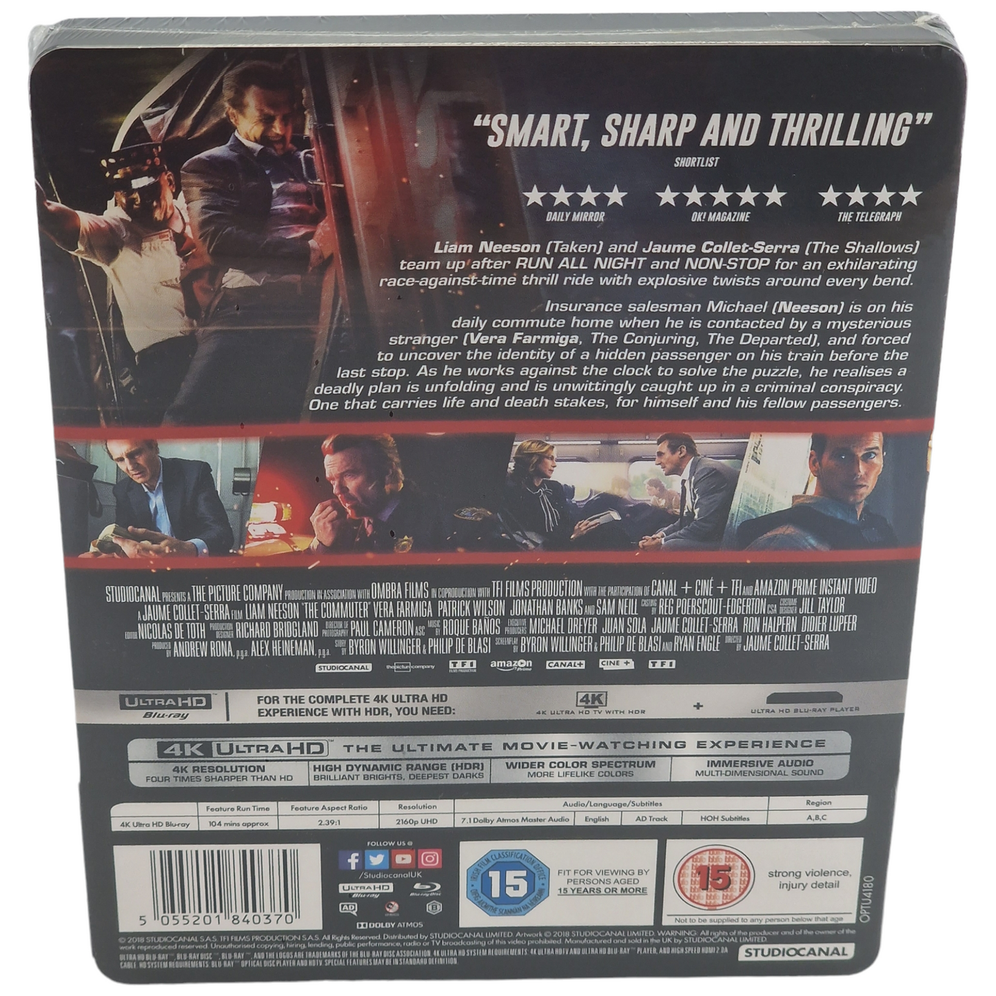The Passenger [The Commuter] 4K Ultra HD SteelBook Zavvi éxclusif Region