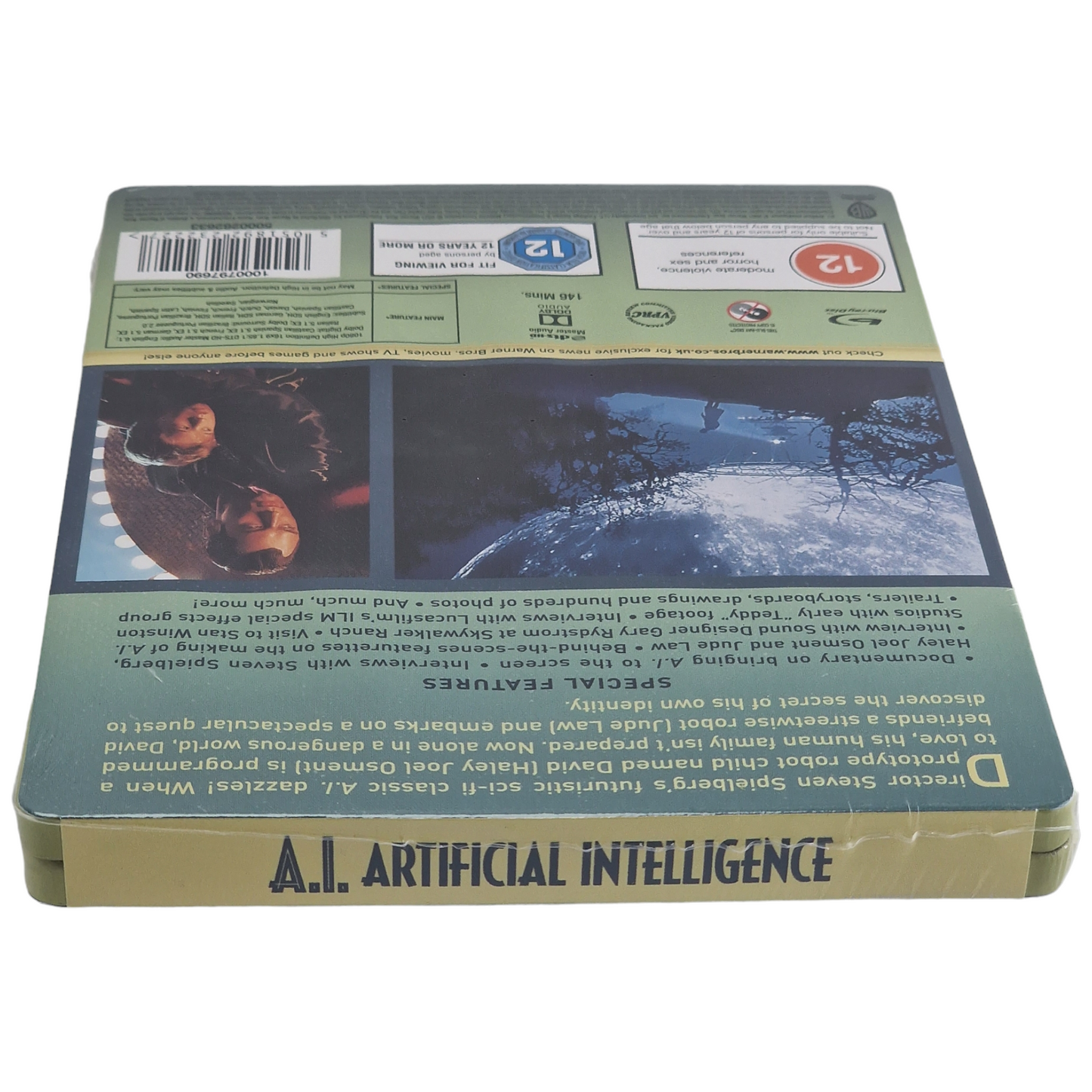 A.I. Intelligence Artificielle Blu-ray Steelbook Zavvi Exclusif Spielberg Libre