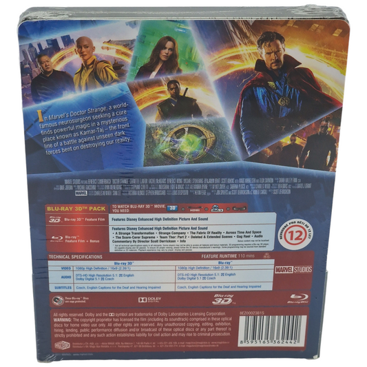 Doctor Strange (2016) - SteelBook Blu-ray 3D + Blu-ray - Zone B - vue 3