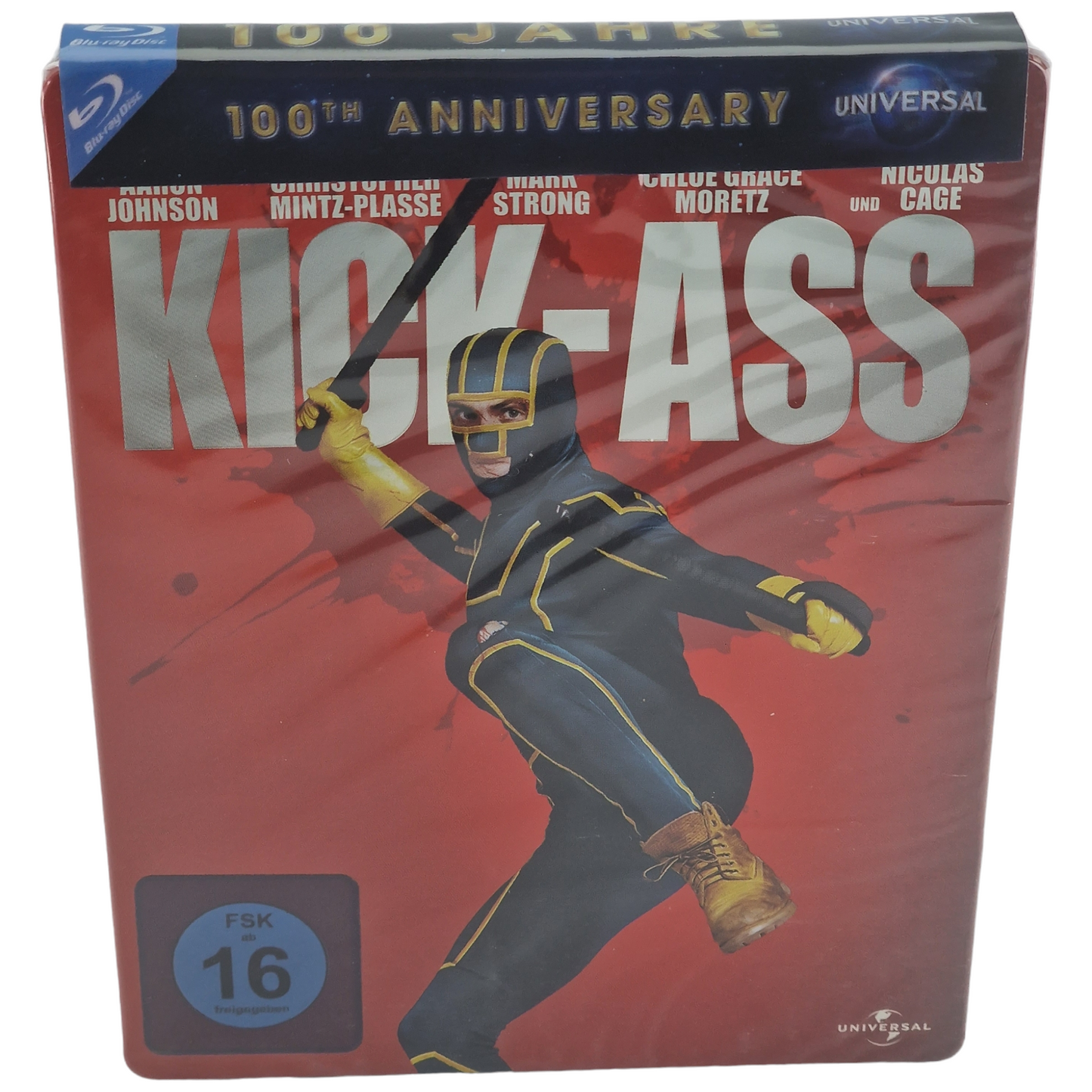 Kick-Ass Blu-ray Steelbook Taylor-Johnson 100e anniversaire d'Universal [-18] B