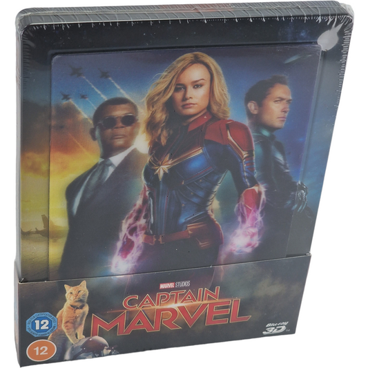 Captain Marvel (2019) – SteelBook Blu-ray 3D + Blu-ray – Zone B – vue 2