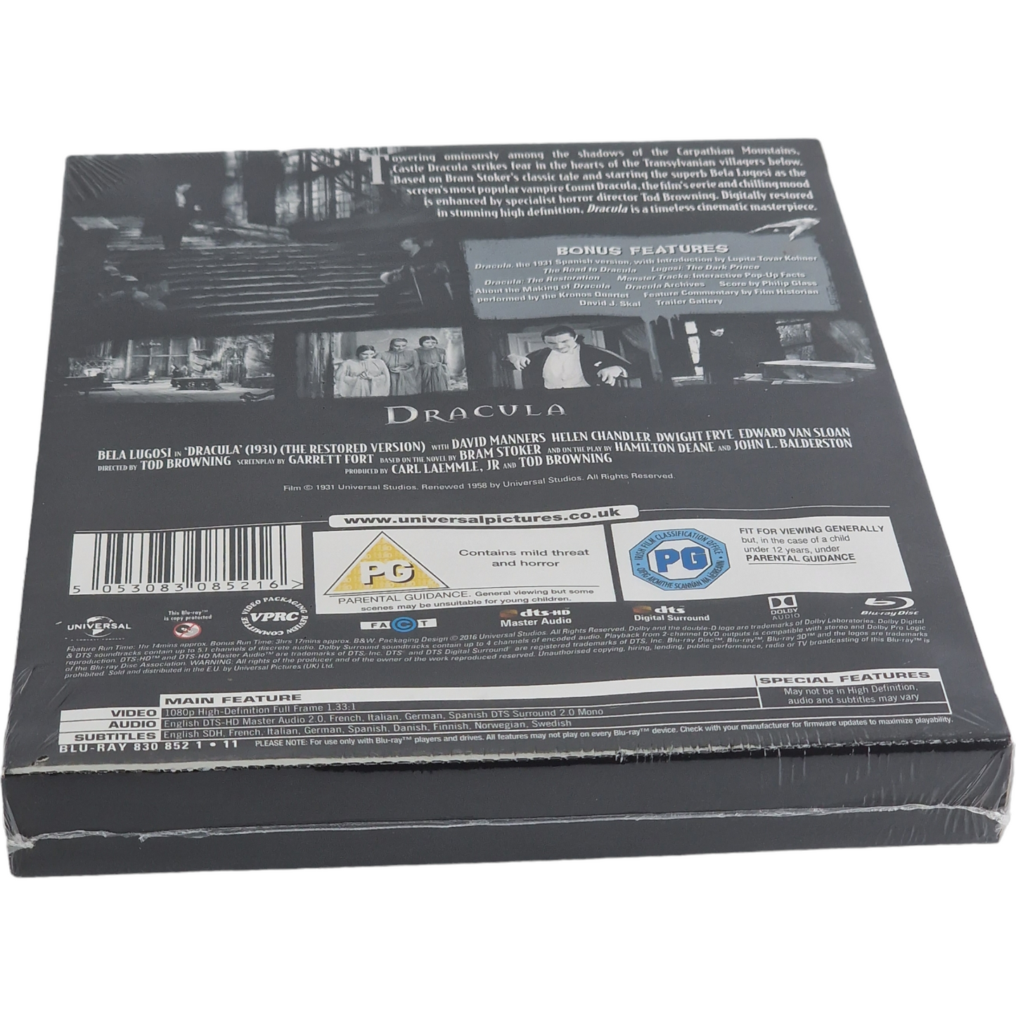 Dracula Blu-ray SteelBook Zavvi  Bela Lugosi, Helen Chandler 2016 Zone Libre