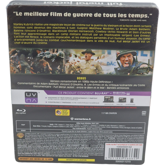 Full Metal Jacket (1987) - SteelBook Blu-ray - Zone B - vue 3