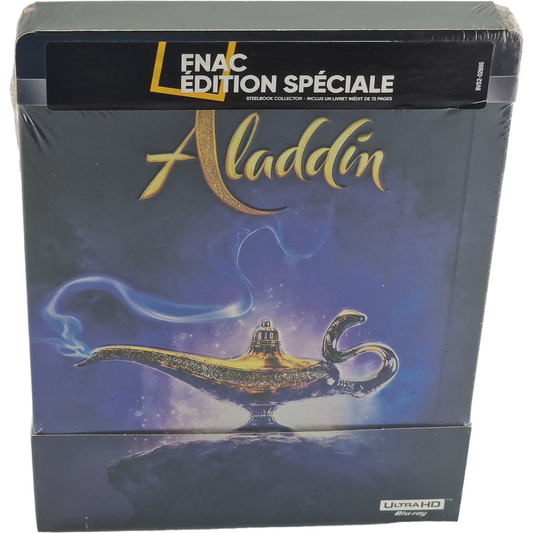 Aladdin 4K Ultra HD Blu-ray + Blu-ray SteelBook Limitée Fnac Disney Zone Libre