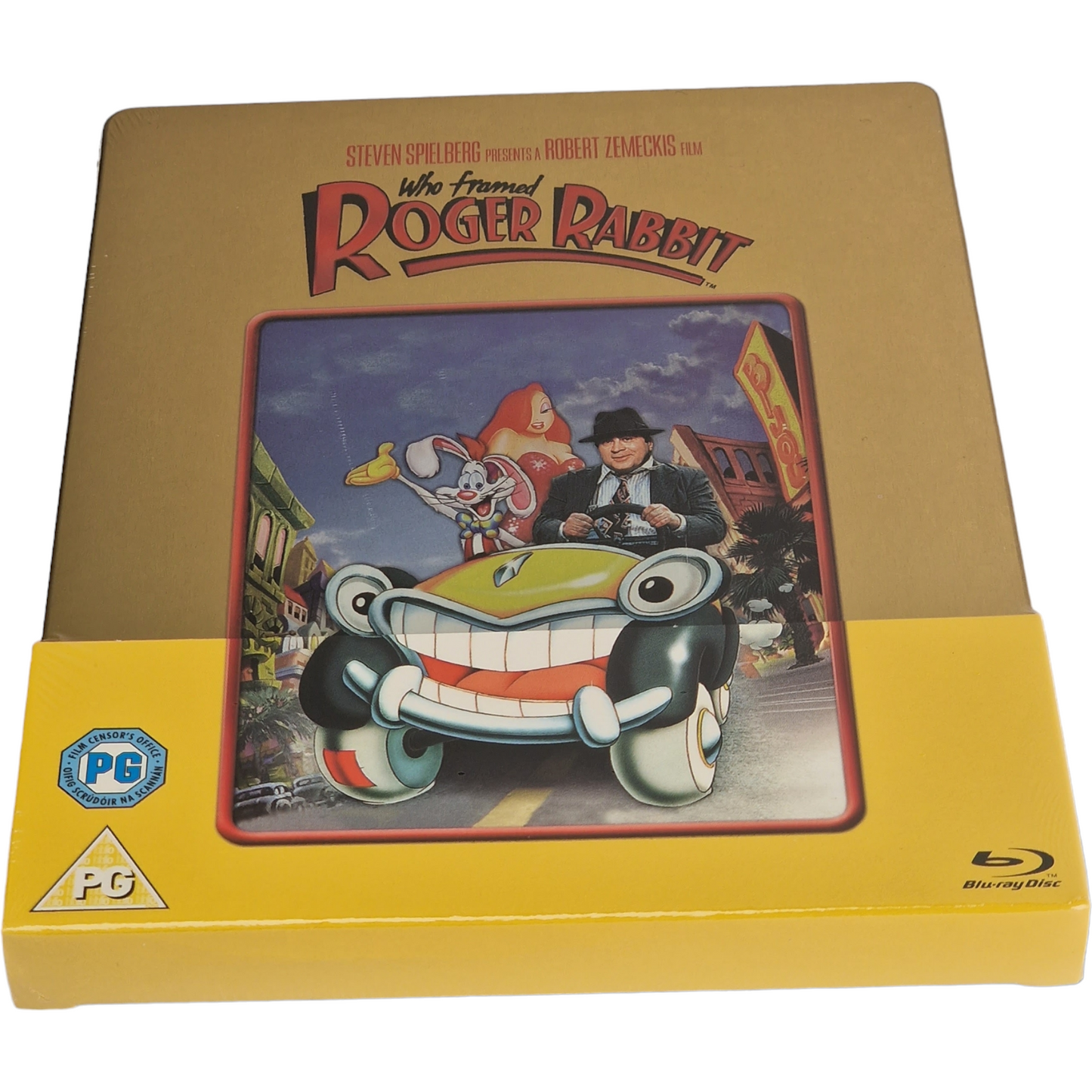 Who Framed Roger Rabbit Blu-ray SteelBook Zavvi Gold  édition Disney Region B