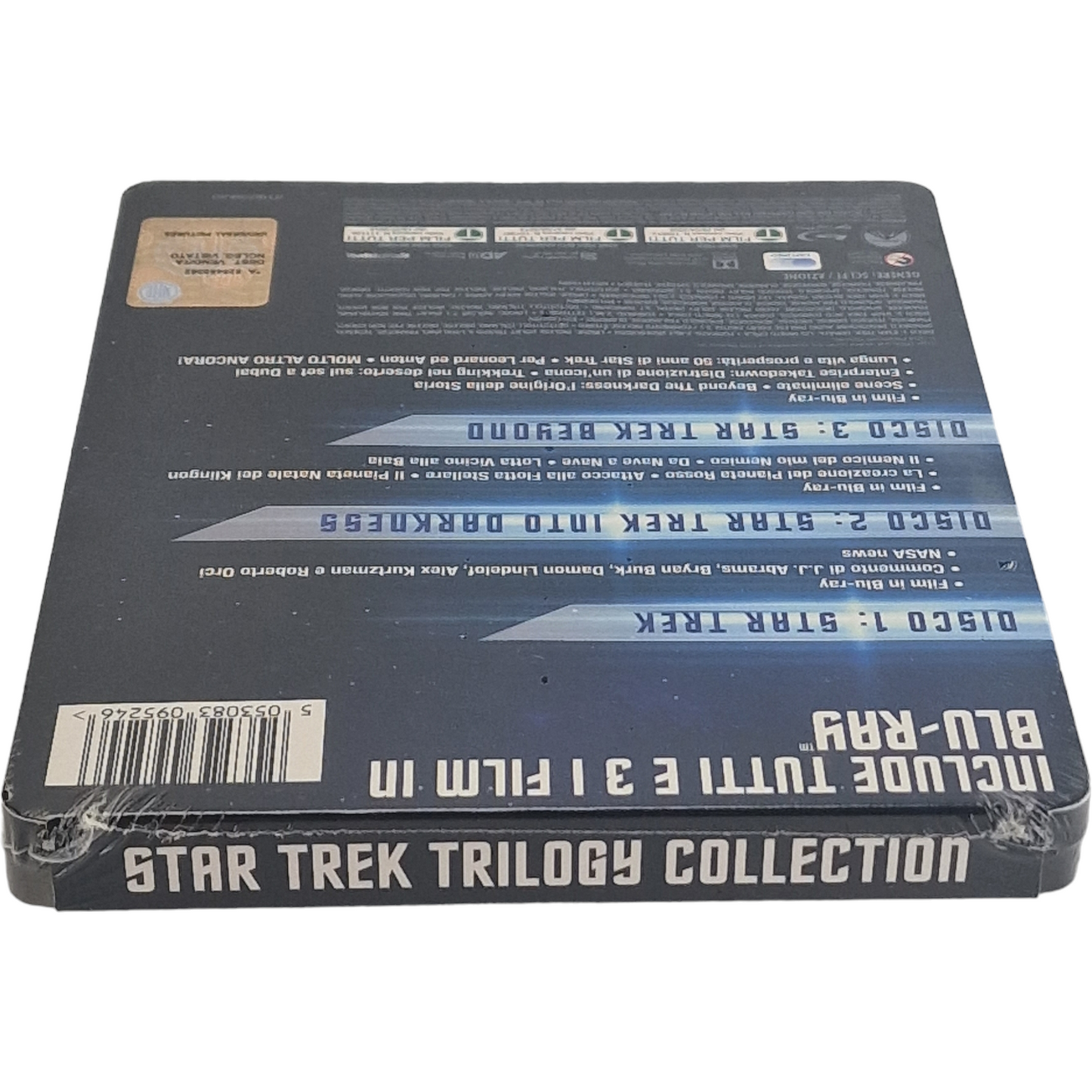 Star Trek Collection 3 Films Blu-ray SteelBook Débossé Ltd Chris Pine 2016 B Zone